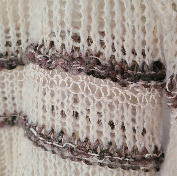 TOPSHOP open knit mixed yarn sweater - Picture 3 of 3